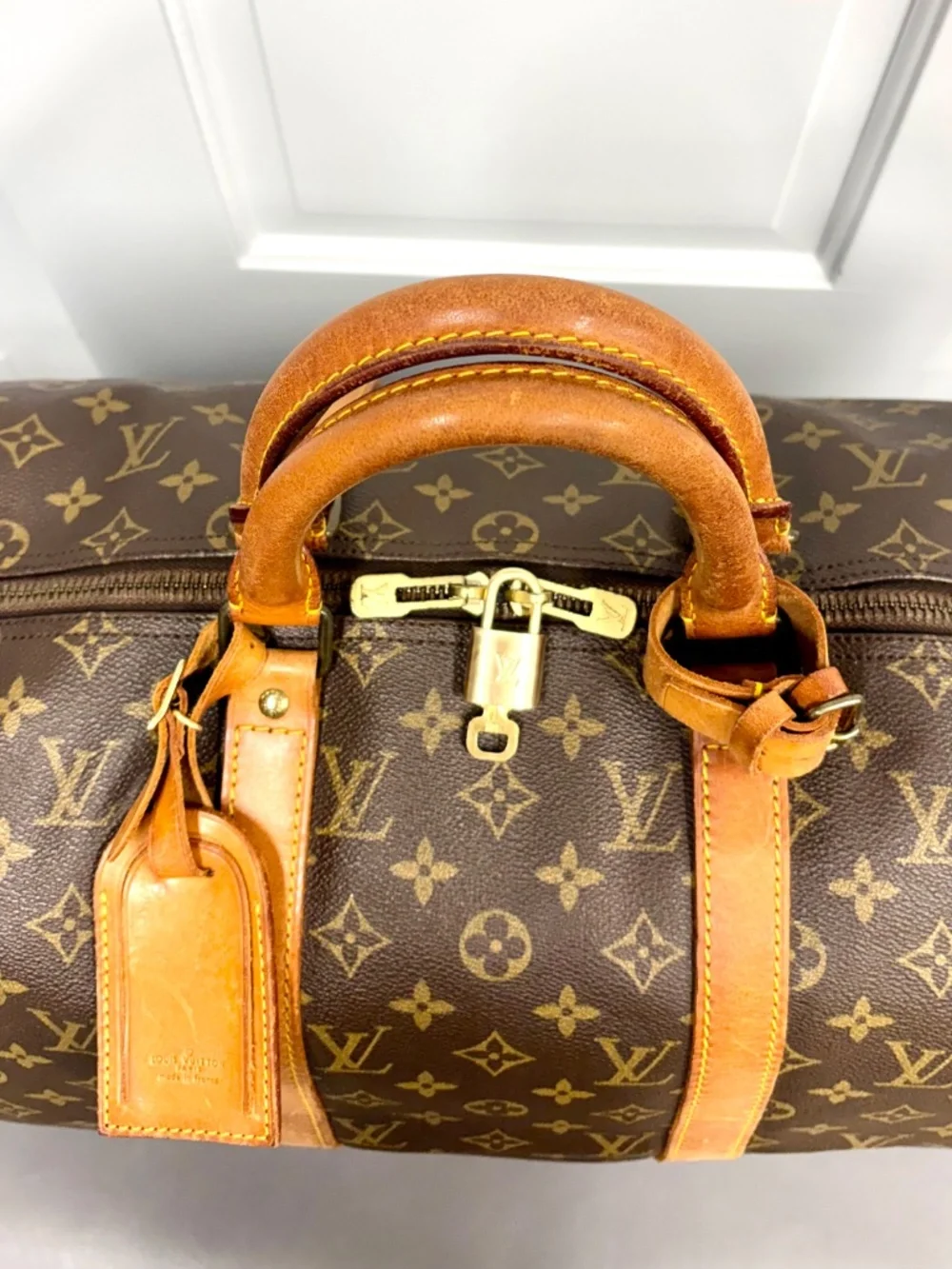 Louis Vuitton Keepall 50 Monogram Canvas Vintage Duffel Bag